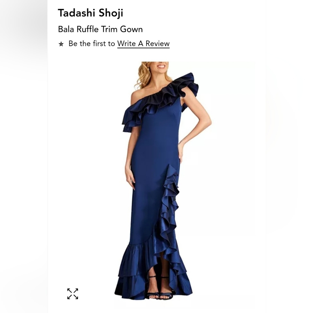 Tadashi Shoji Bala Ruffle Trim Gown